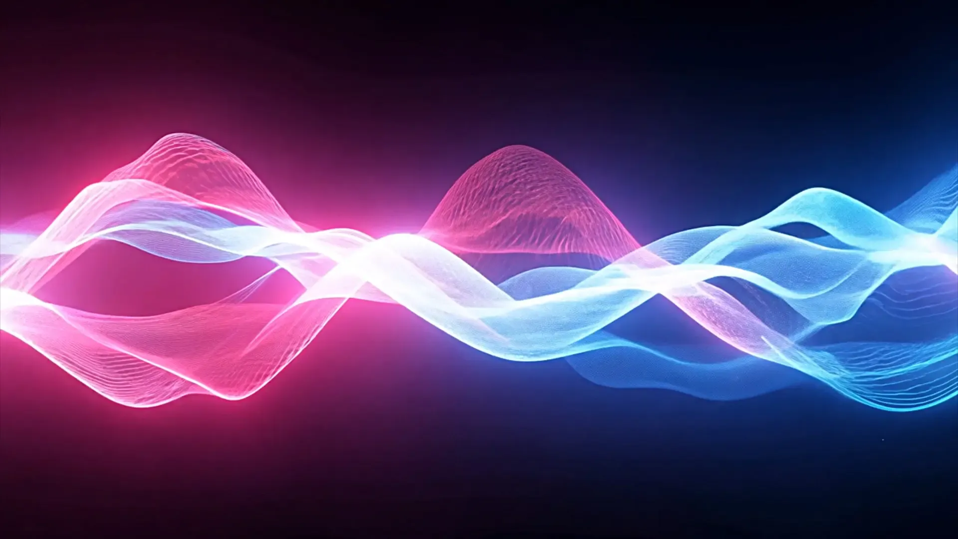 Colorful Neon Waveform for Title Animation